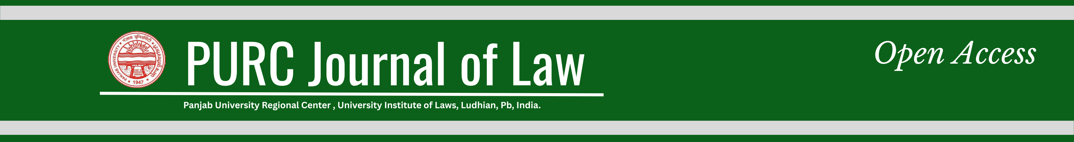 PURC Journal of Law logo header